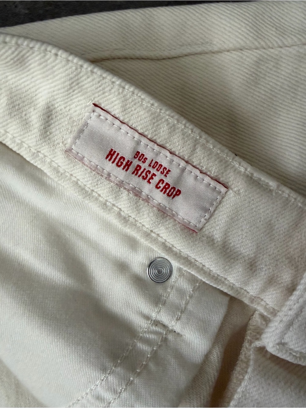 Lucky Brand cream high rise jeans - Picture 4 of 5